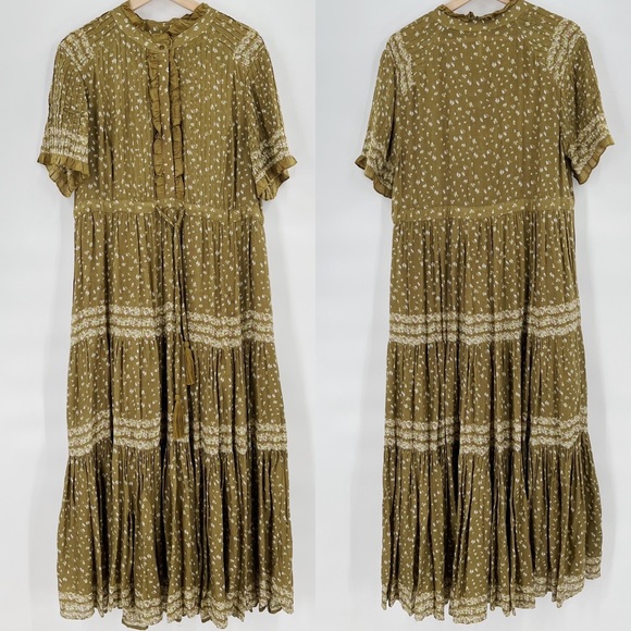 Free People rare feelings maxi green dress - Picture 8 of 8